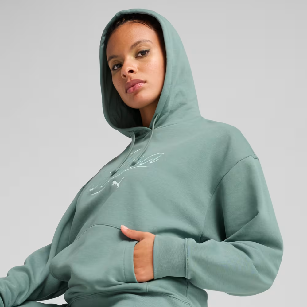 Толстовка SCRIPT Comfort Hoodie 68498330 Puma S Зелений — фото 1