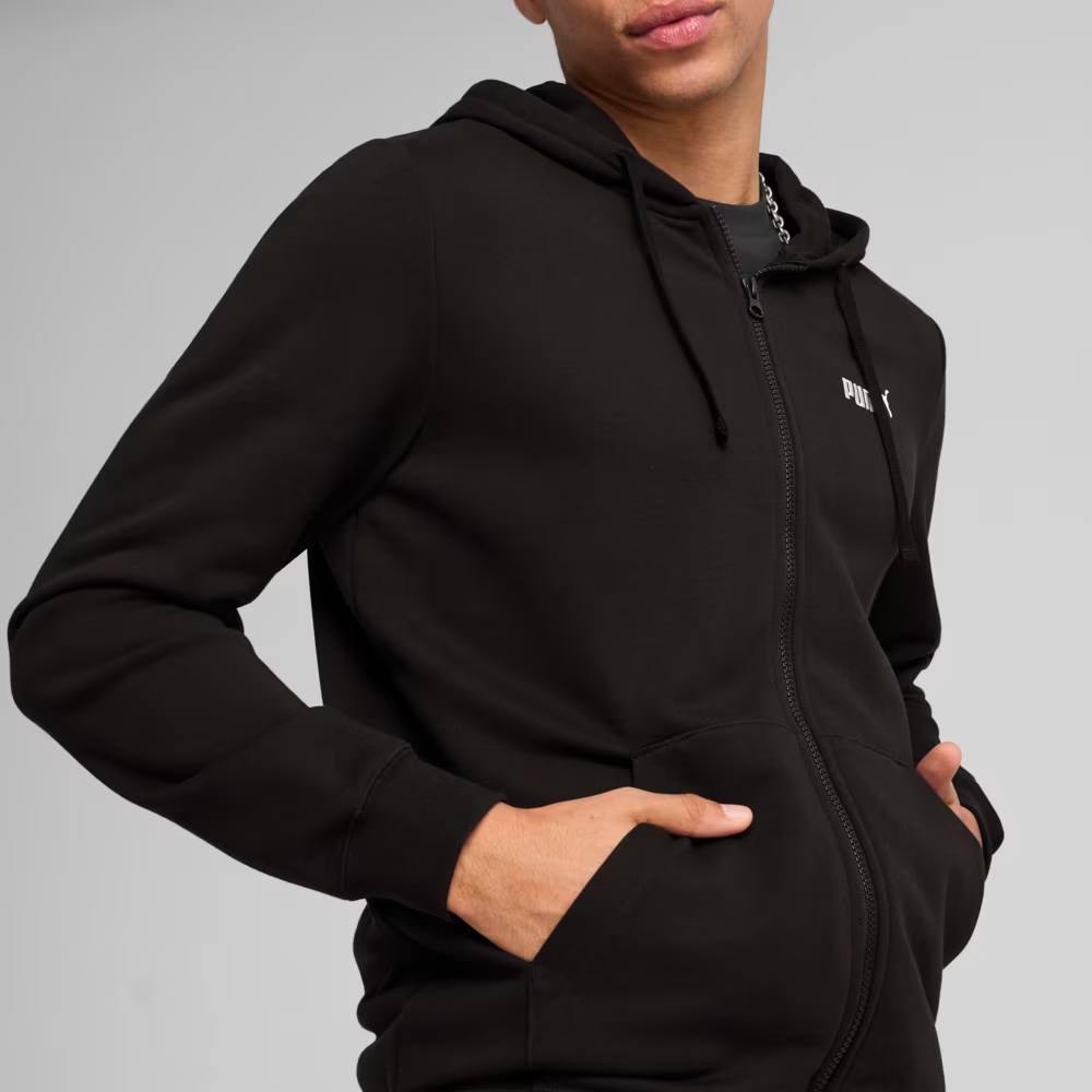 Худі ESS Full-Zip Hoodie 68258801 Puma 3XL Чорний — фото 1