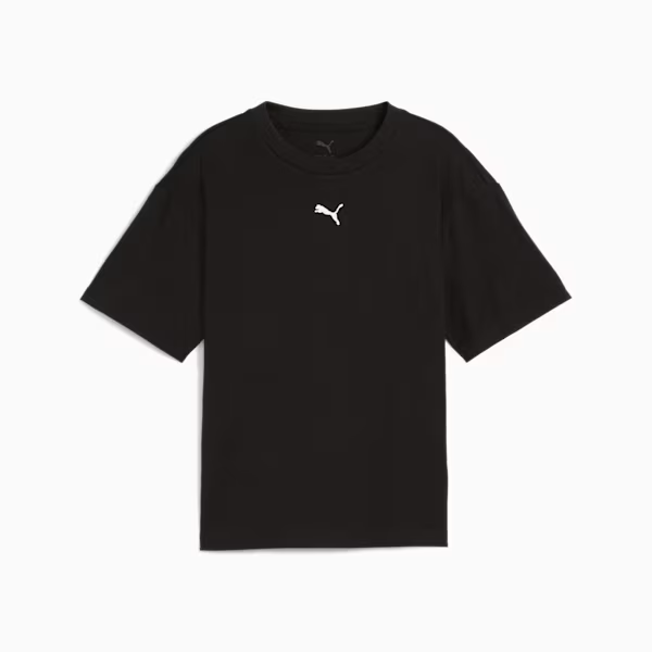 Футболка підліткова ESS Boxy Tee 68513101 Puma 140 Чорний — фото 1