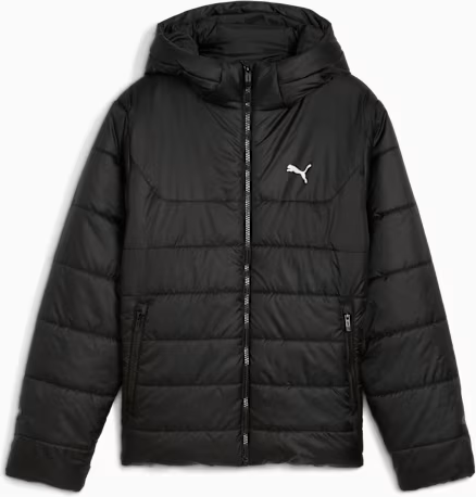 Куртка підліткова ESS Hooded Padded Jacket 68522601 Puma 128 Чорний — фото 5