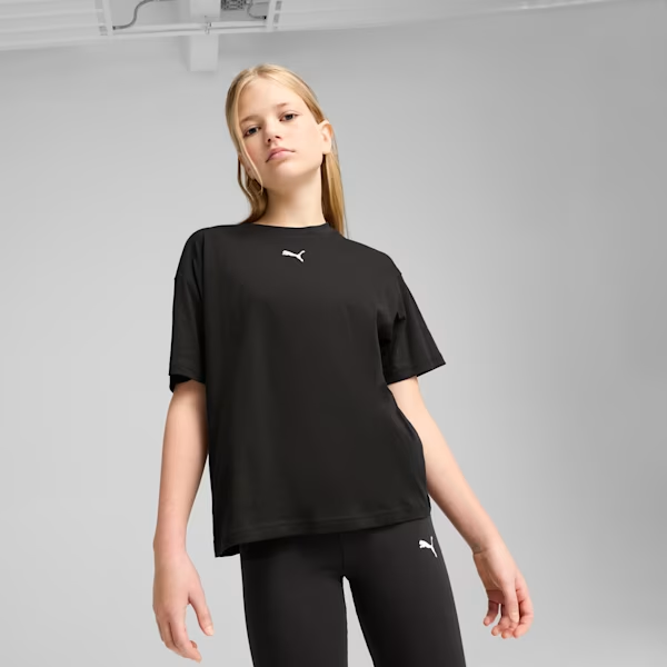 Футболка підліткова ESS Boxy Tee 68513101 Puma 140 Чорний — фото 2