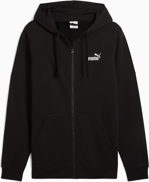 Кофта ESS Full-Zip Hoodie 68258601 Puma 3XL Чорний — фото 3