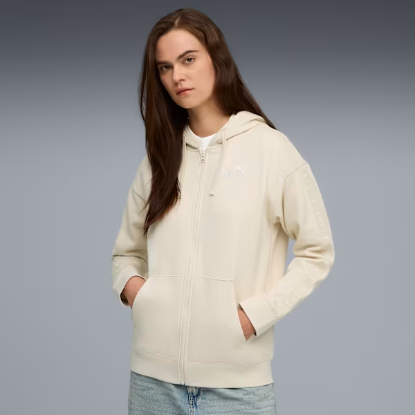 Толстовка ESS TAPE Full-Zip Hoodie 68809787 Puma L Бежевий — фото 3