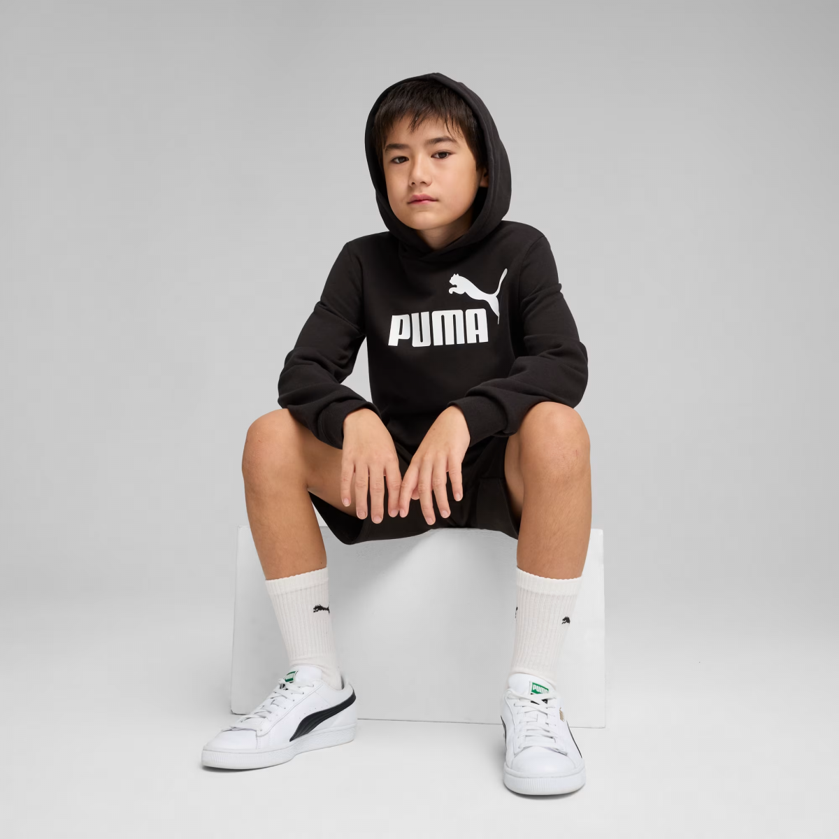 Толстовка підліткова ESS No. 1 Logo Hoodie TR 68490901 Puma 176 Чорний — фото 5