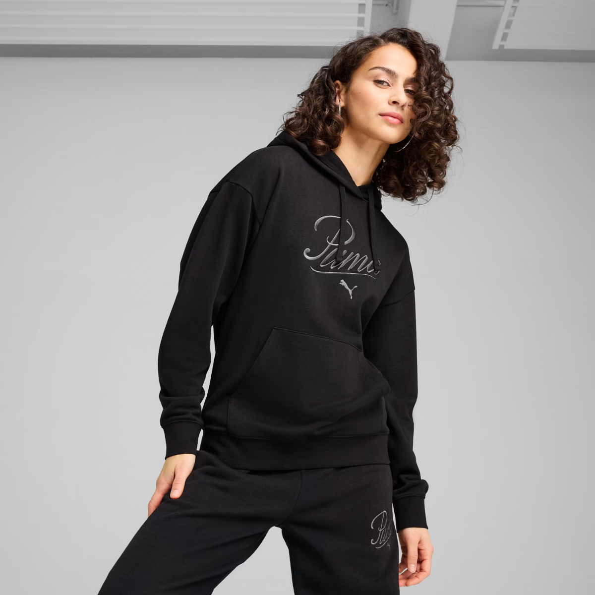 Толстовка SCRIPT Comfort Hoodie 68498301 Puma L Чорний — фото 3