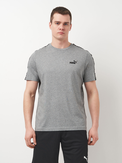 Футболка ESS TAPE Tee 68467403 Puma L Сірий — фото 1