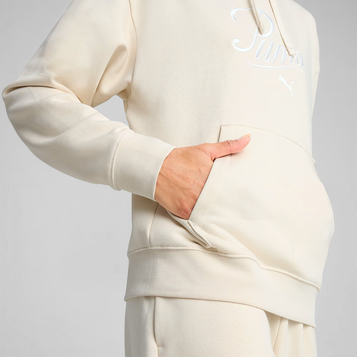 Толстовка SCRIPT Comfort Hoodie 68498387 Puma L Бежевий — фото 6