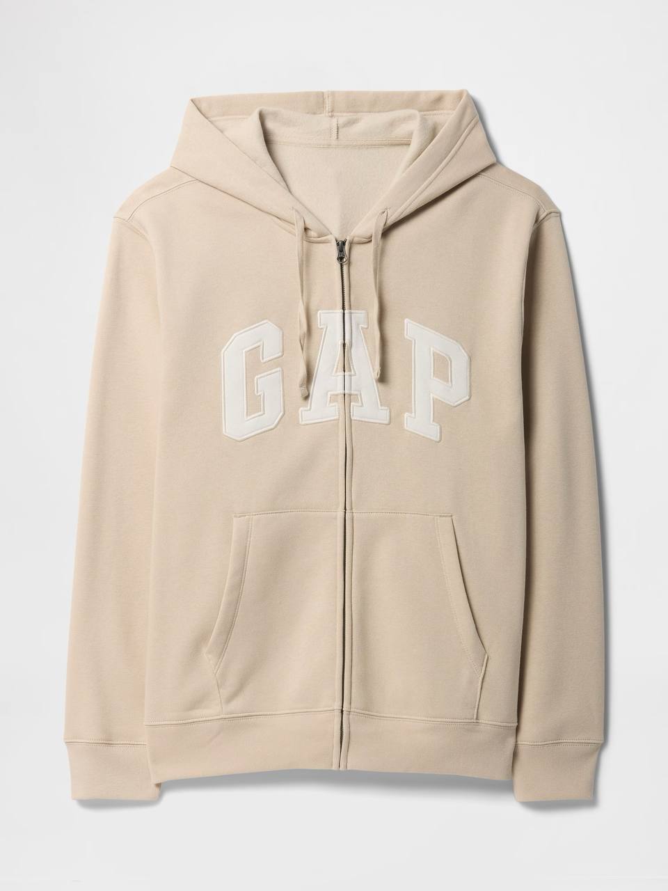 Худі GAP Zip Hoodie Beige — фото 1