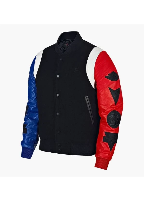 Куртка унісекс Nike Air Jordan Sport Dna Varsity Jacket Black Red Blue (AT9958-010) — фото 1