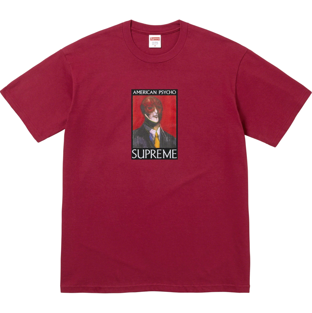 Футболка Supreme American Psycho Tee cardinal — фото 1