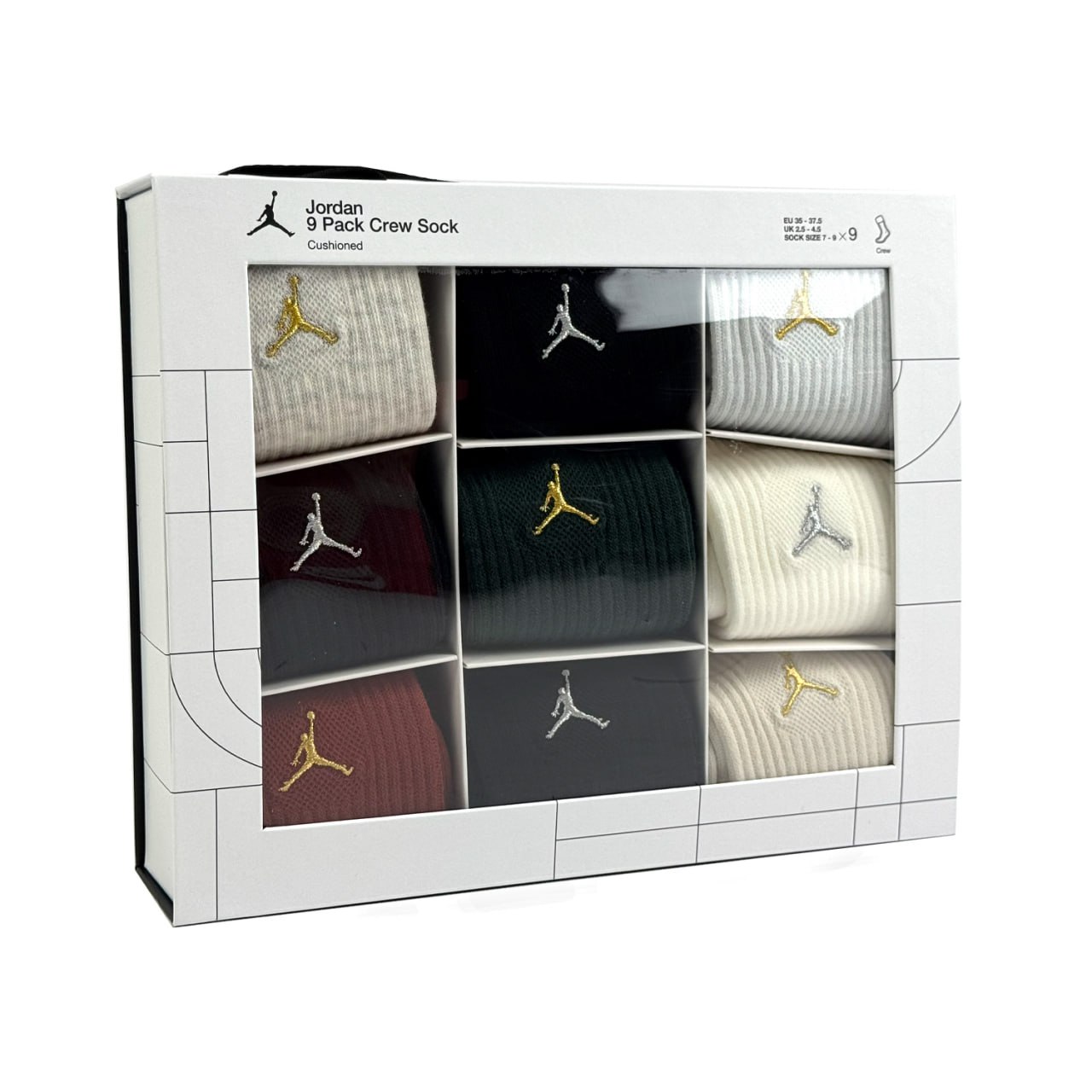 Шкарпетки Jordan Jdn Holiday 9Pk Crew Gift Box (BJ0810-X58) — фото 3