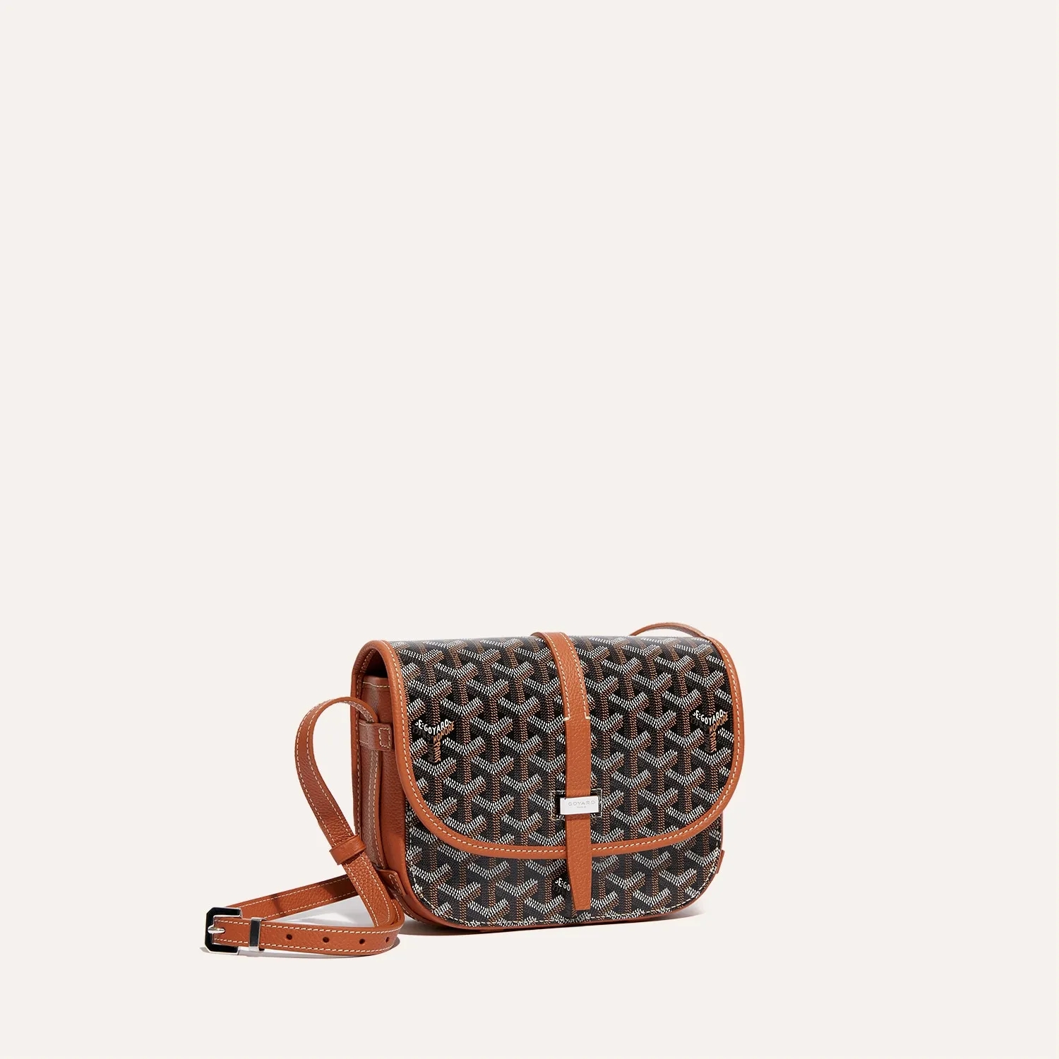 Goyard Belvedere PM Bag Black & Tan — фото 1