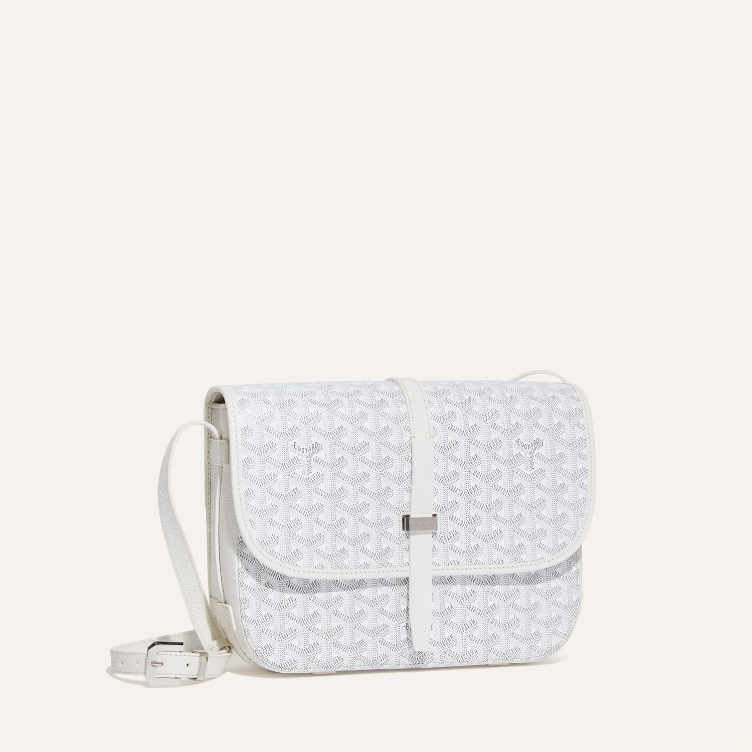 Goyard Belvedere MM Bag White — фото 1