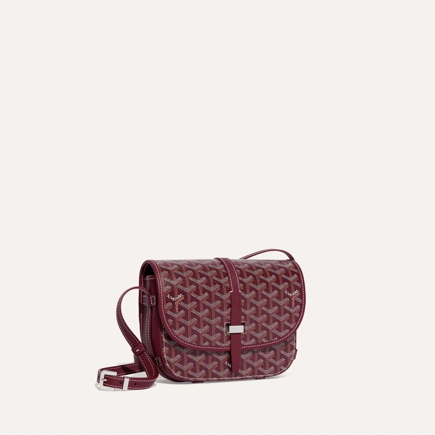 Goyard Belvedere PM Bag Burgundy — фото 1