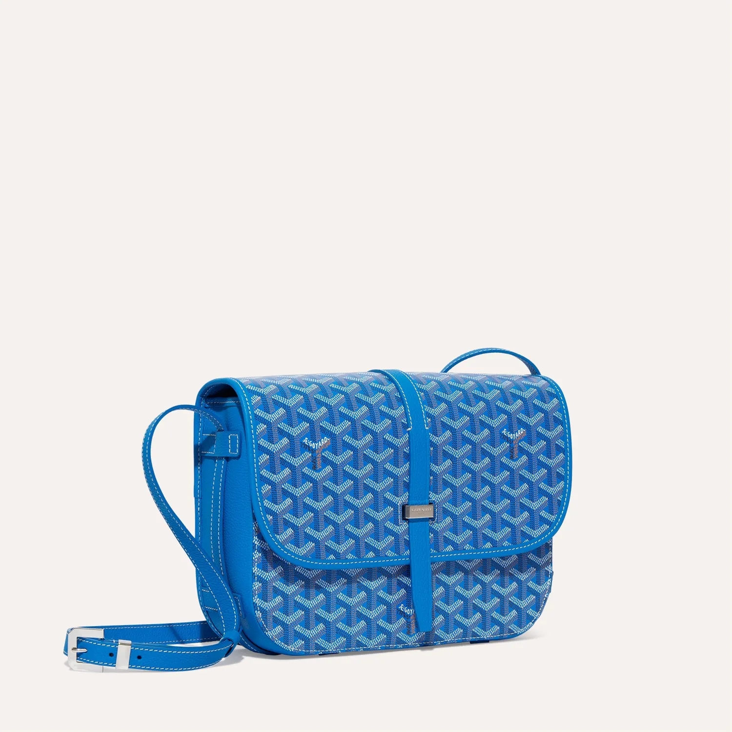 Goyard Belvedere MM Bag Sky Blue — фото 1