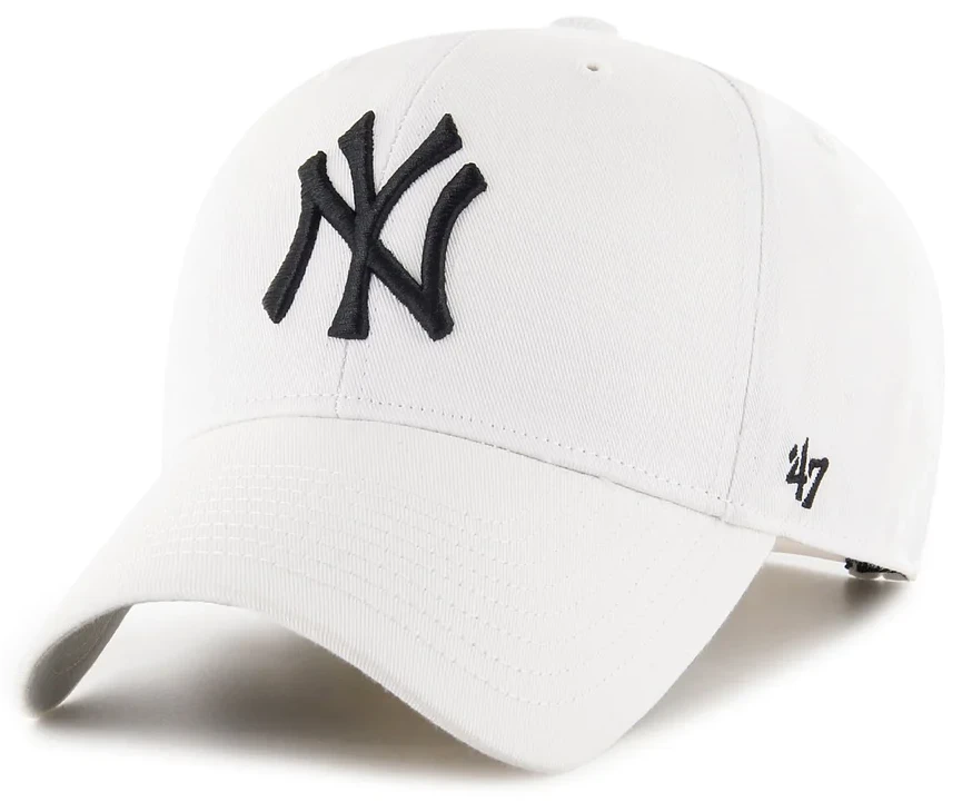 Кепка 47 Brand New York Yankees Raised Basic (B-RAC17CTP-WH) — фото 1