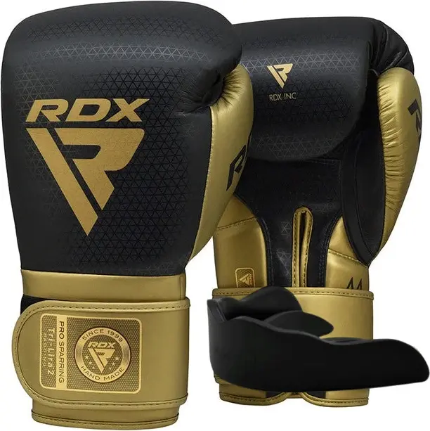 Боксерські рукавиці RDX MARK PRO SPARRING TRI LIRA 2 GOLDEN-14 унцій (капа в комплекті) — фото 3