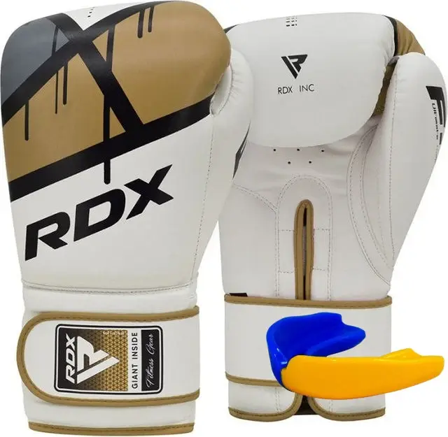 Боксерські рукавиці RDX F7 Ego Golden 8 унцій (капа в комплекті) — фото 3