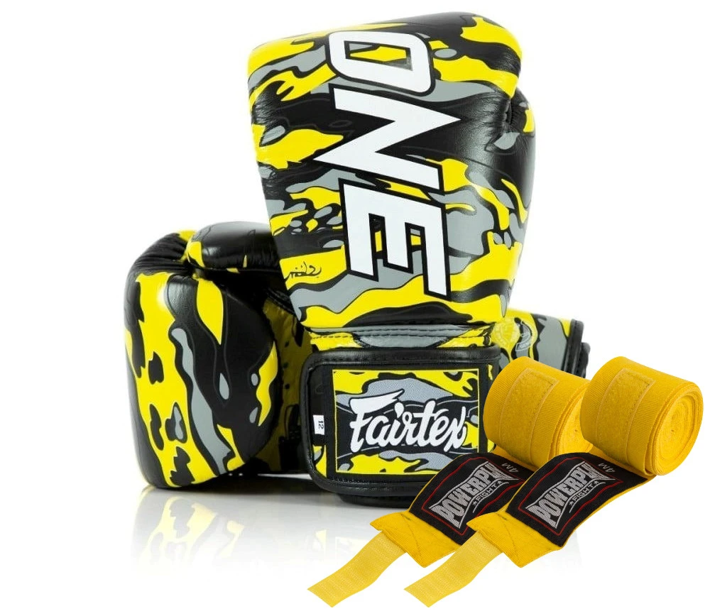 Боксерські рукавиці Fairtex BGV-ONE X STBG (натуральна шкіра) 10 унцій (бинти в комплекті) — фото 1