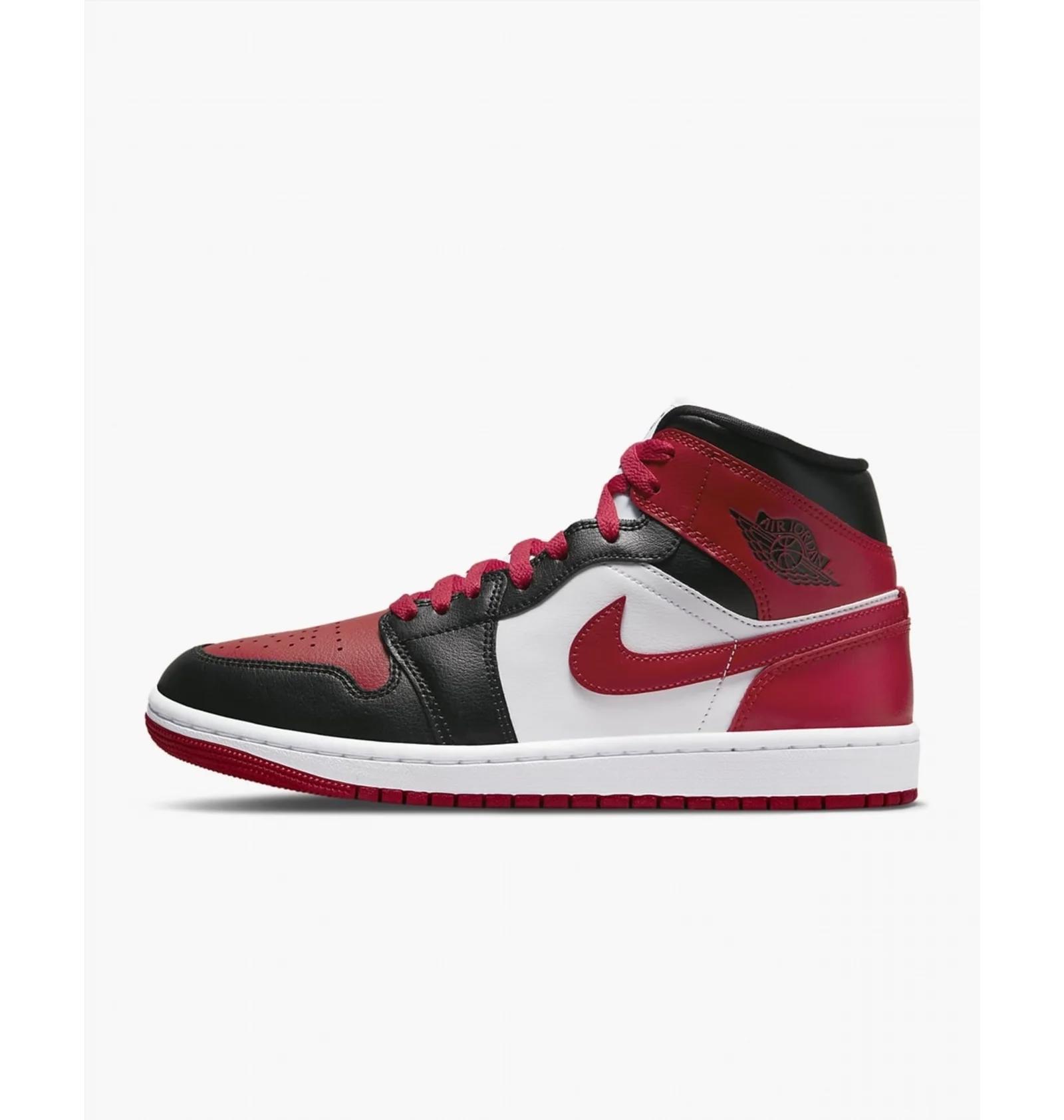 Кросівки жіночі Jordan 1 Mid Bred Toe (BQ6472-079) — фото 3