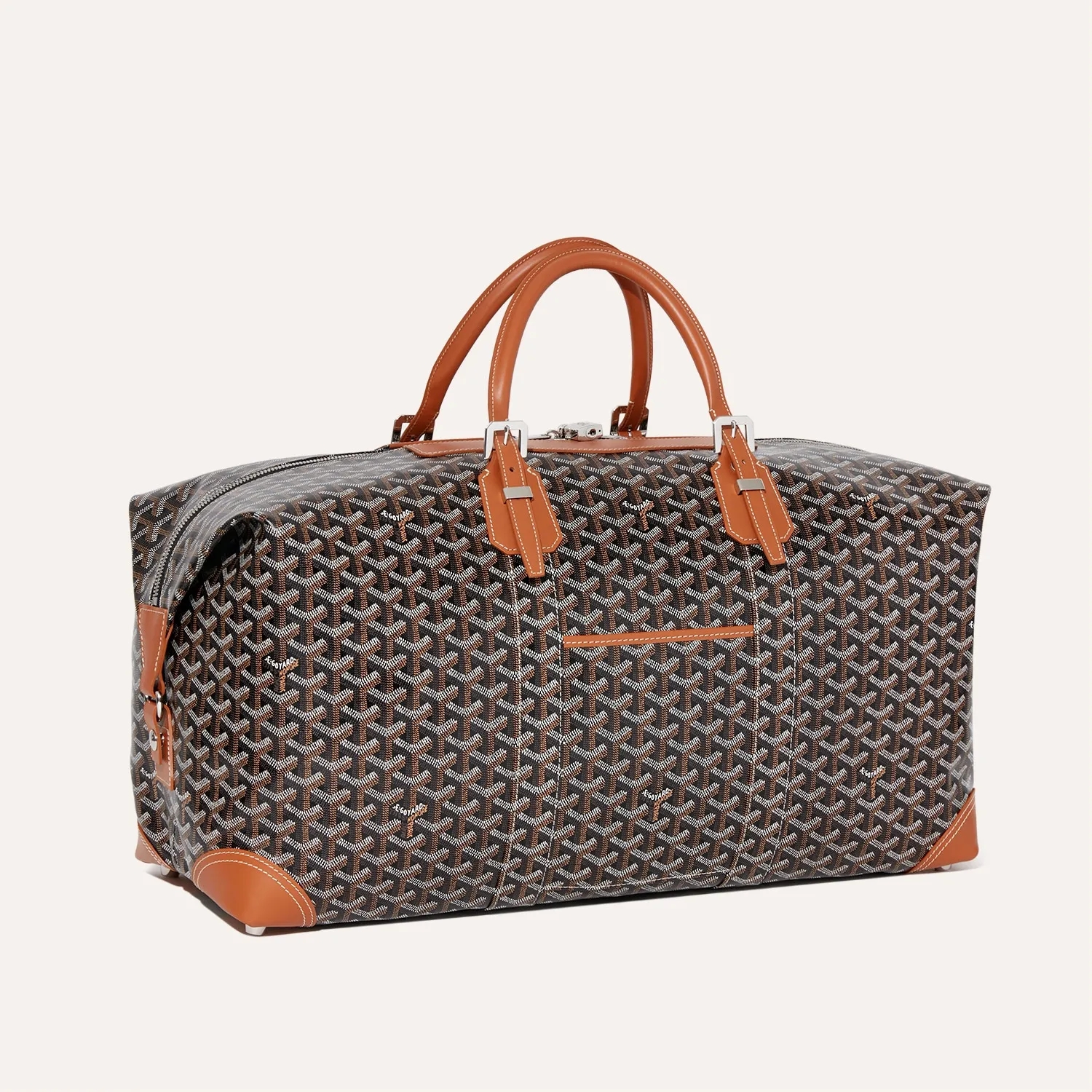 Goyard Bowling 55 Bag Black & Tan — фото 1