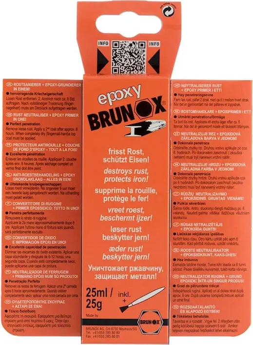 Перетворювач іржі та ґрунтовка з епоксидною смолою Brunox Epoxy 25ml — фото 1