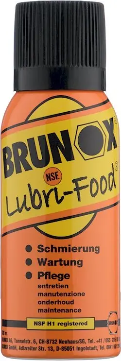 Універсальне мастило для харчового обладнання, спрей Brunox Lubri Food 120ml — фото 1