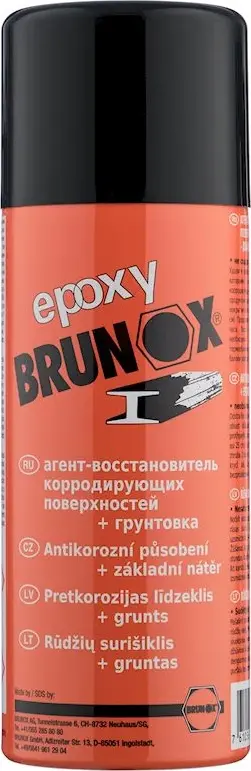 Перетворювач іржі та ґрунтовка 2-в-1, спрей Brunox Epoxy 400 ml — фото 1