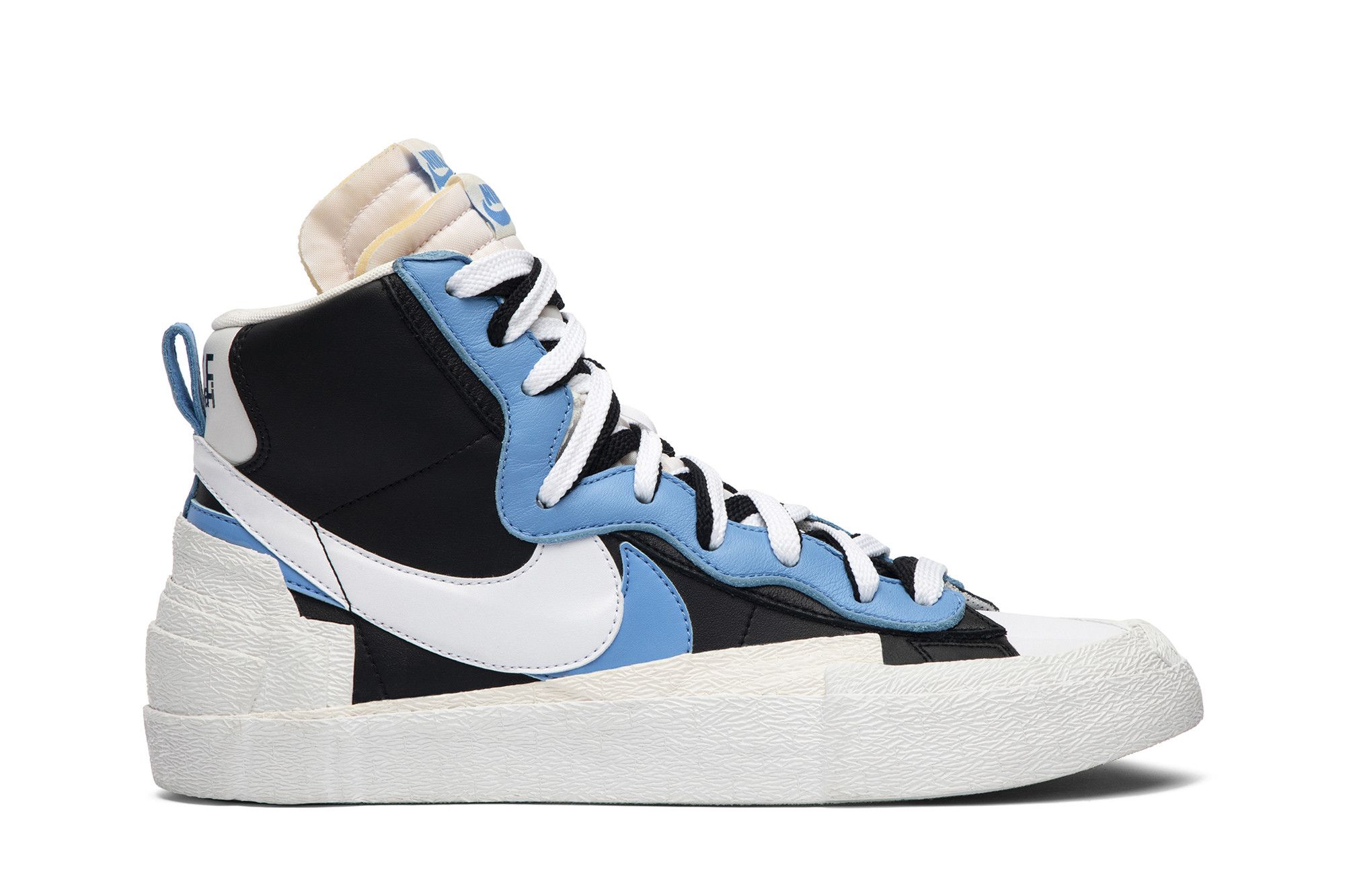 Кросівки Nike blazer mid sacai black blue — фото 1
