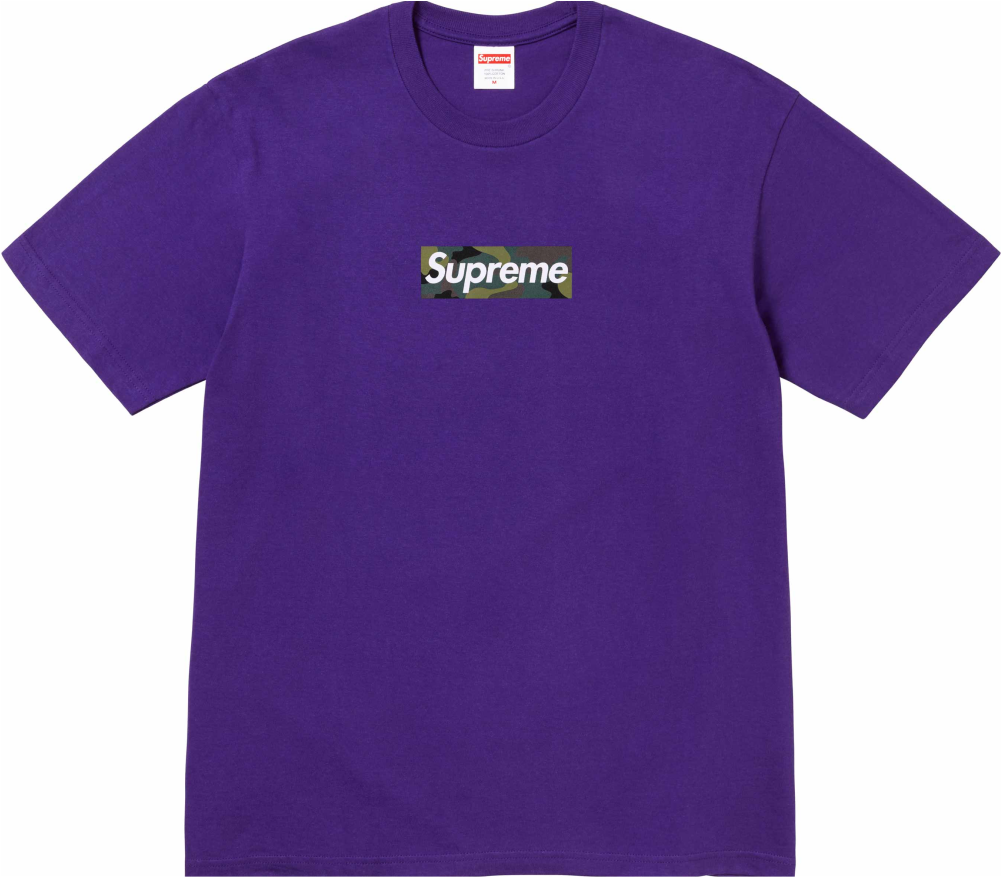 Футболка Supreme Box Logo Tee purple (FW23) — фото 1