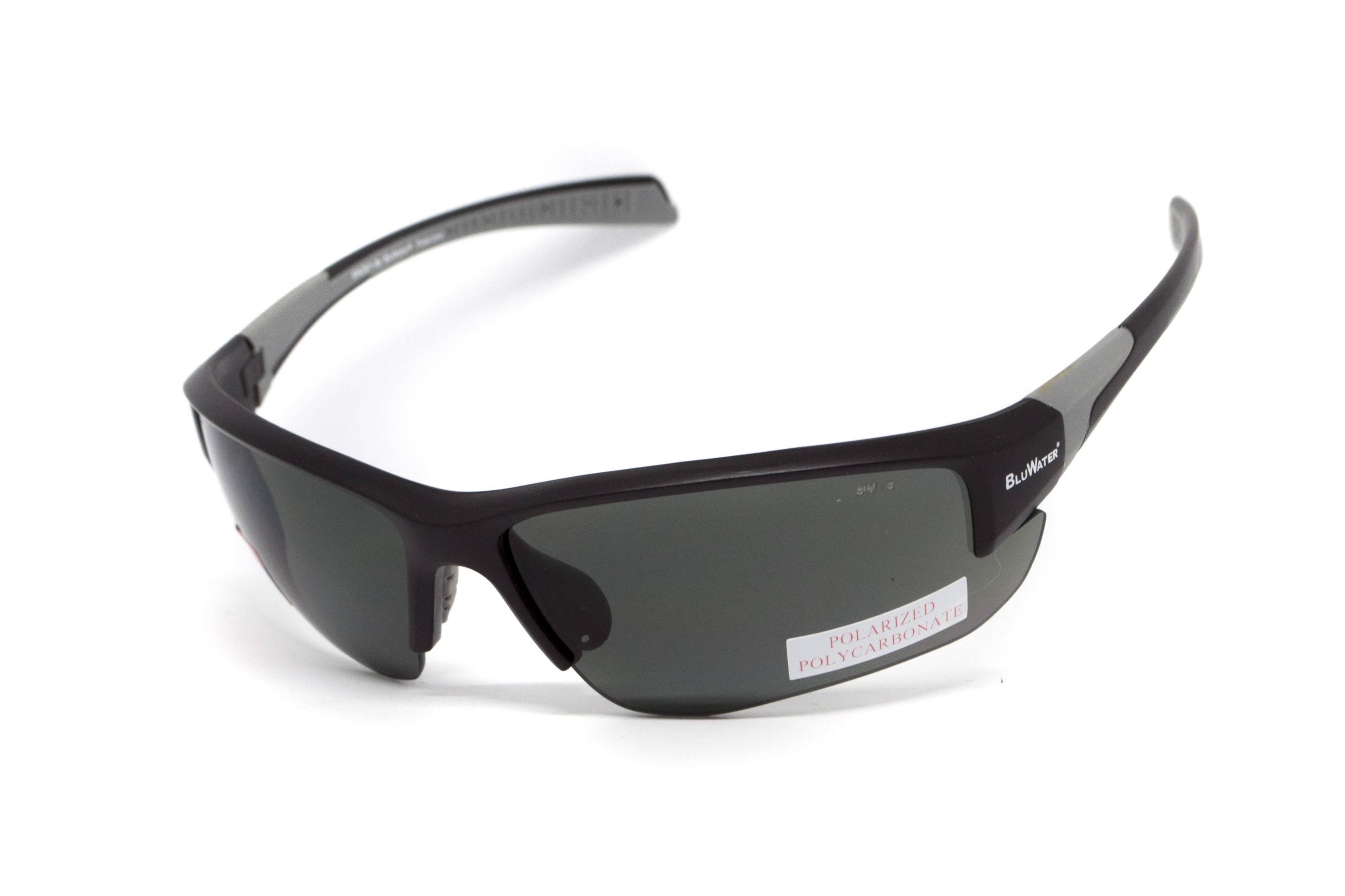 Очки поляризационные защитные BluWater Samson-3 Z87.1 Polarized (gray), серые — фото 1