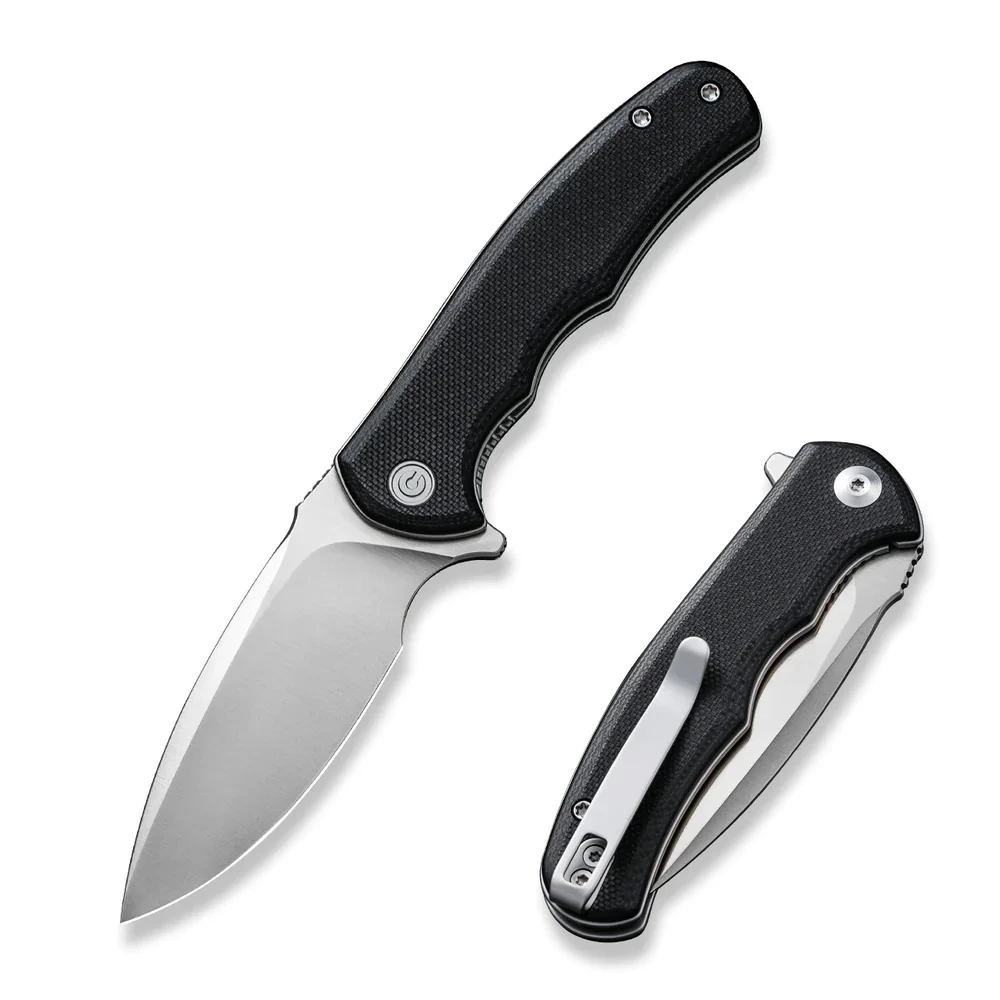 Ніж складаний кишеньковий Civivi Mini Praxis, (7.5 см) D2 / G10 чорний — фото 1