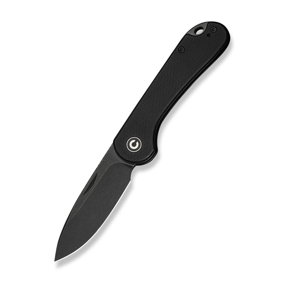 Ніж складаний кишеньковий Civivi Elementum Slip Joint, (7.5 см) 14C28N / G10 чорний — фото 1