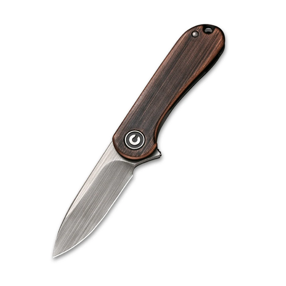 Ніж складаний кишеньковий Civivi Mini Elementum Flipper, (4.7 см) 14C28N / Copper коричневий — фото 1