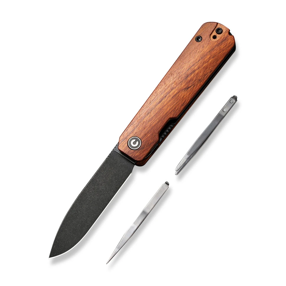 Ніж складаний кишеньковий Civivi Sendy, (7.2 см) Nitro-V / Guibourtia Wood — фото 1