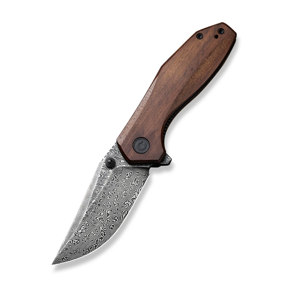Ніж складаний кишеньковий Civivi ODD 22, (7.5 см) Damascus / Guibourtia Wood — фото 1