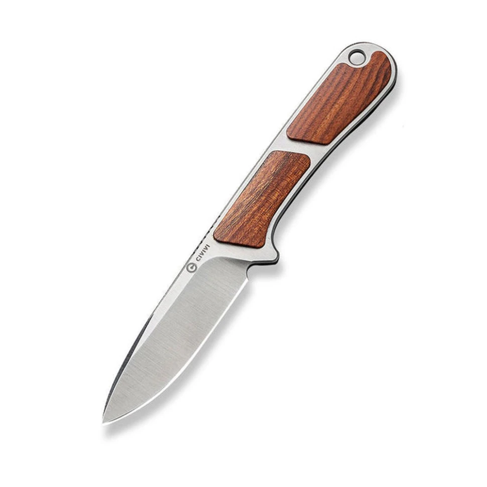 Ніж фіксований тактичний Civivi Mini Elementum, (5.7 см) Nitro-V / Guibourtia Wood — фото 1