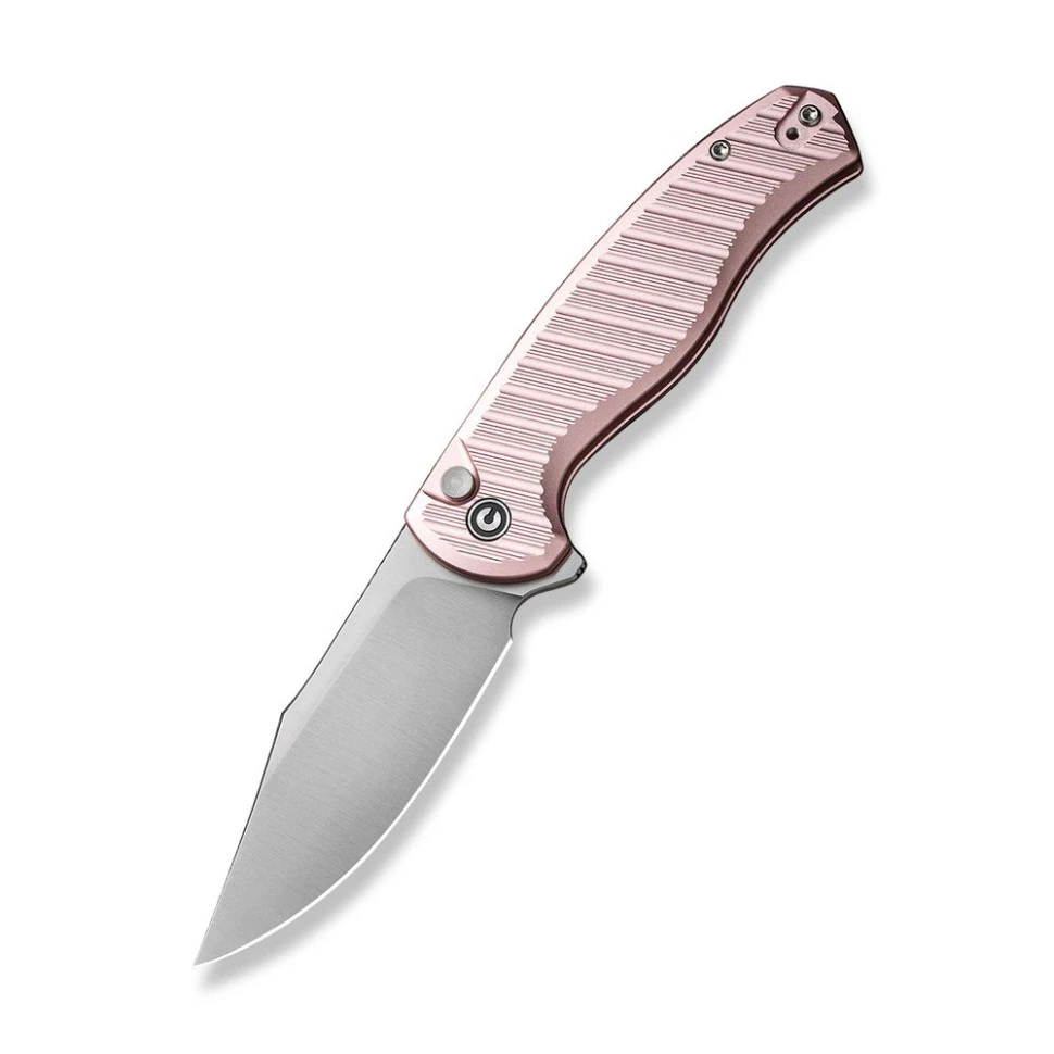 Ніж складаний туристичний Civivi Stormhowl, (8.4 см) Nitro-V / Aluminum рожевий — фото 1