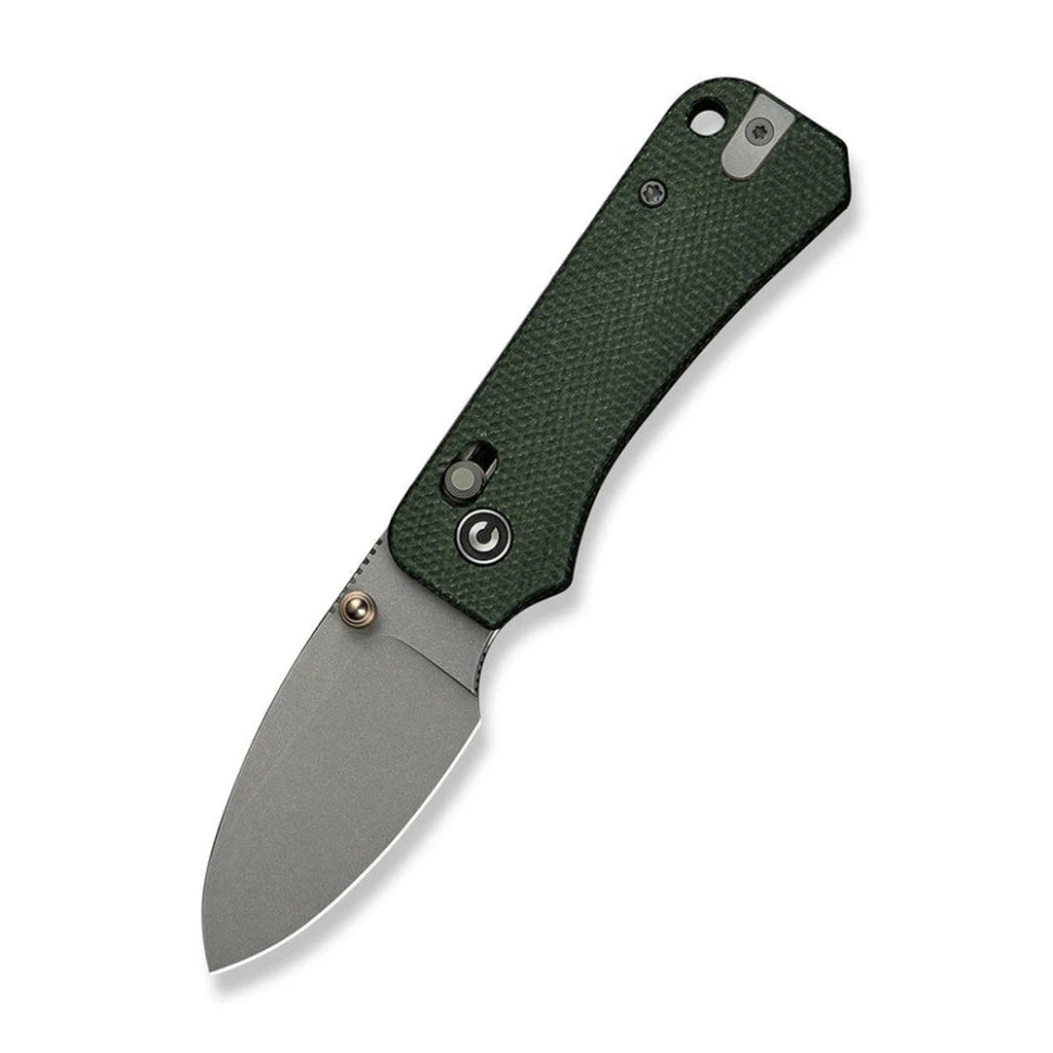 Ніж складаний кишеньковий Civivi Baby Banter 2, (5.9 см) Nitro-V / Micarta темно-зелений — фото 1