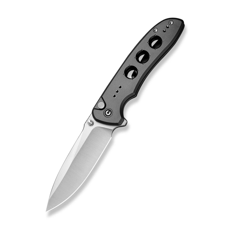 Ніж складаний туристичний Civivi Hyperpulse, (8.9 см) 14C28N / Aluminum сірий — фото 1