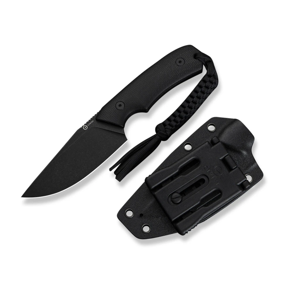 Ніж фіксований тактичний Civivi Gander, (9.2 см) 14C28N / Micarta чорний — фото 1