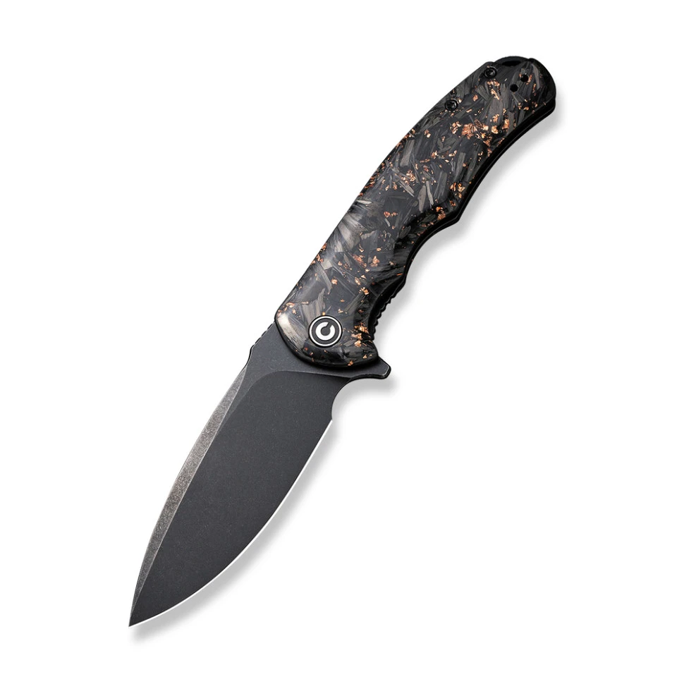 Ніж складаний туристичний Civivi Praxis, (9.5 см) 9Cr18MoV / Carbon Fiber & Resin — фото 1