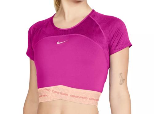 Спортивний топ жіночий Nike Pro Dri-Fit Women's Short-Sleeve Top (CJ4185-601) — фото 1