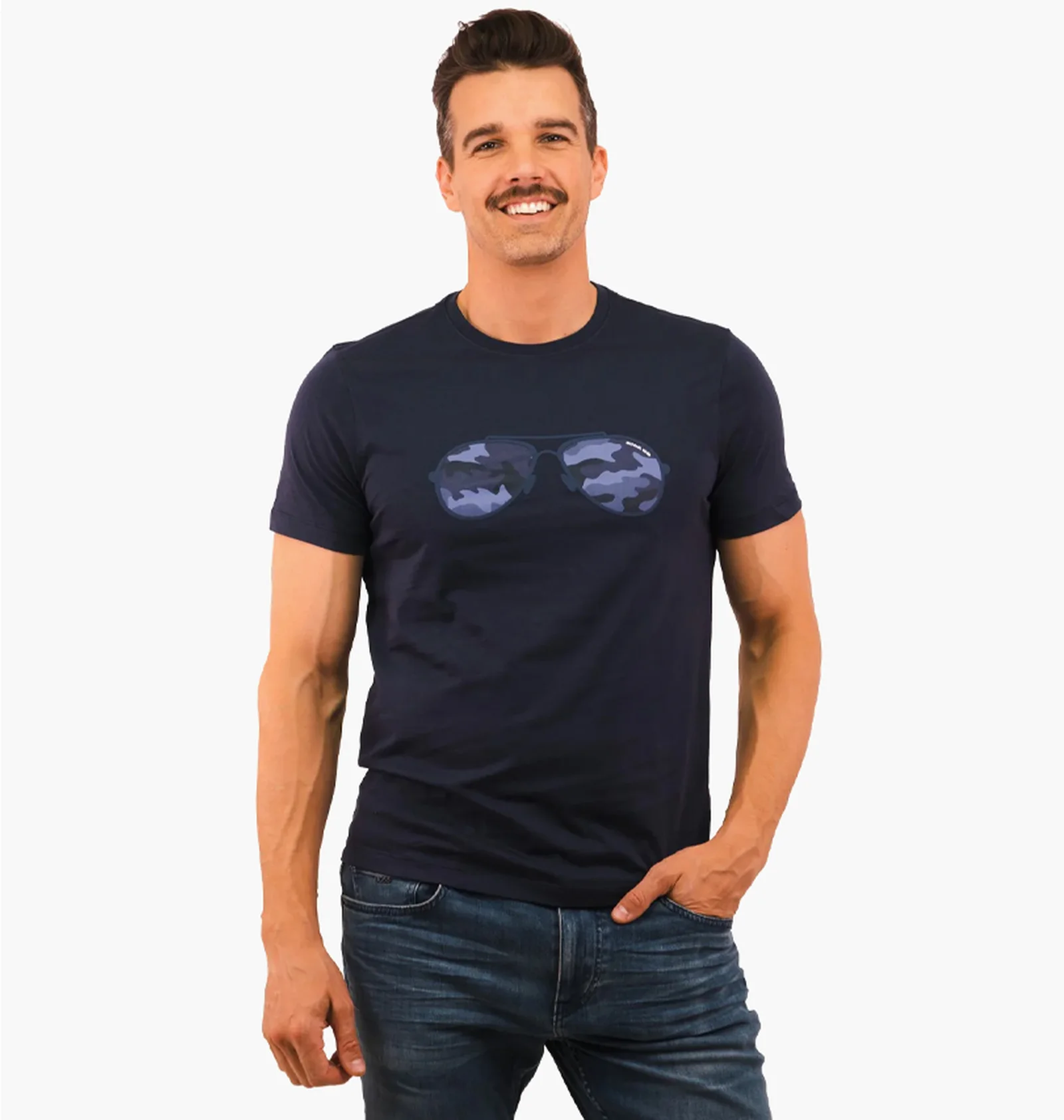Футболка чоловіча Michael Kors Camo Aviator Short Sleeve Tee Blue (CS351IEFV4) — фото 1