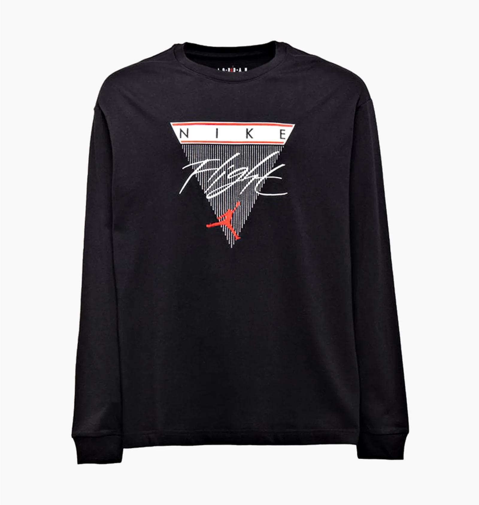 Кофта чоловіча Jordan Flight Long-Sleeve T-Shirt Black (CZ1215-010) — фото 1