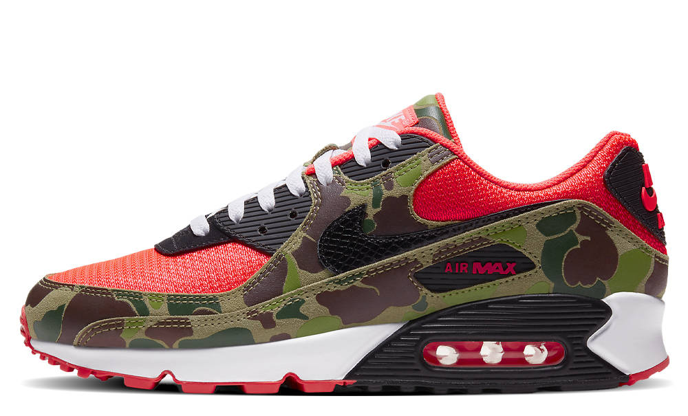 Кросівки Nike Air Max 90 Dark Sage and Solar Red — фото 1