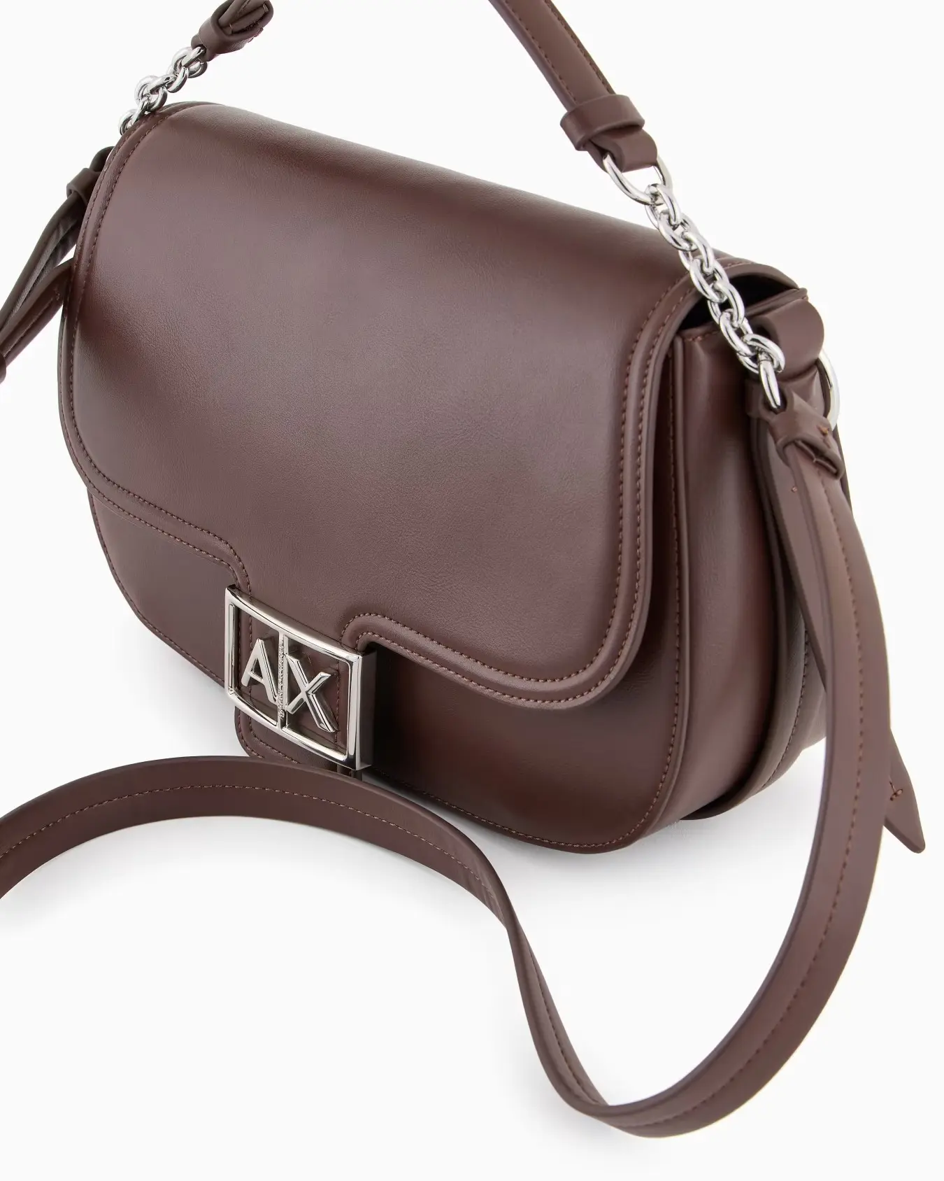 Жіноча сумка через плече із монограмою-логотипом Armani Exchange 1159836032 (Коричневий One size) — фото 6
