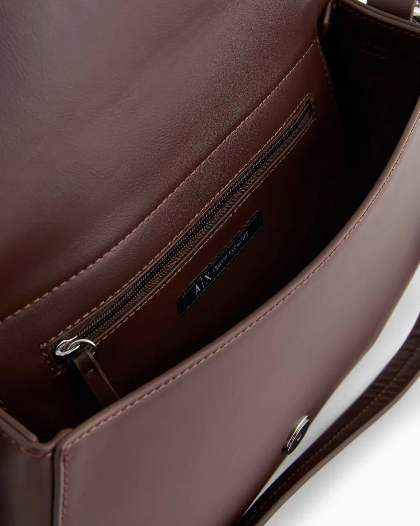 Жіноча сумка через плече із монограмою-логотипом Armani Exchange 1159836032 (Коричневий One size) — фото 7