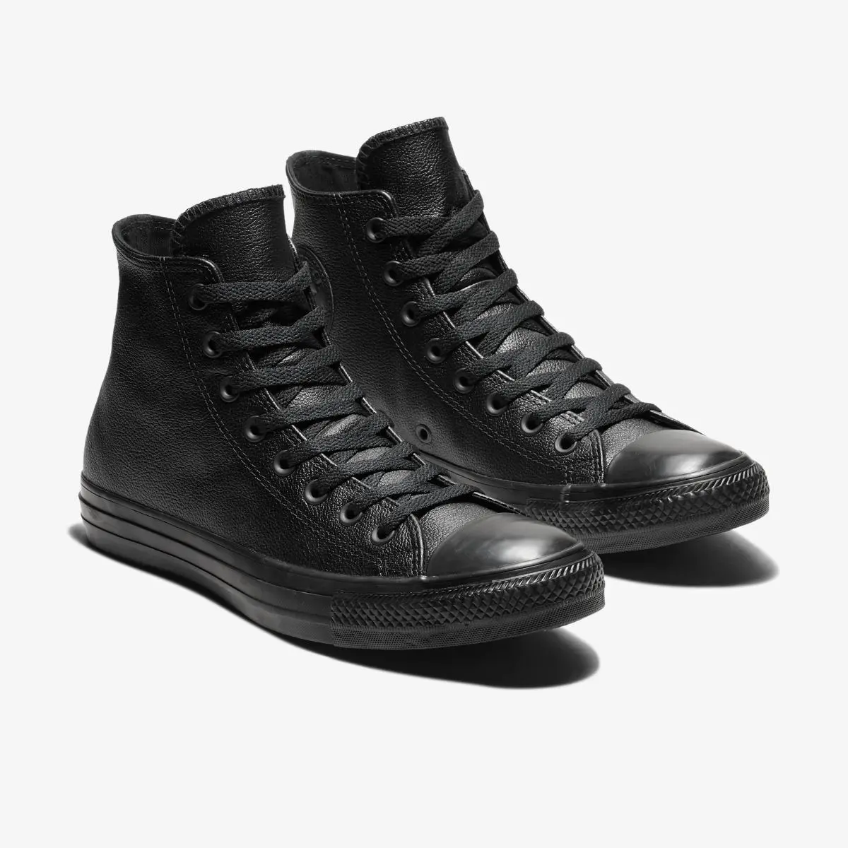 Кеди Converse Chuck Taylor All Star Hi Leather Black Mono 135251C — фото 6