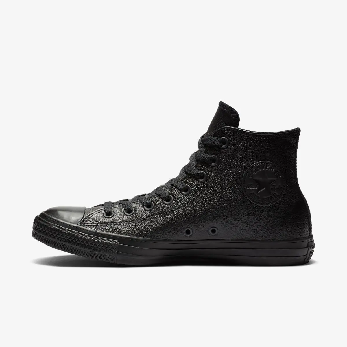 Кеди Converse Chuck Taylor All Star Hi Leather Black Mono 135251C — фото 3